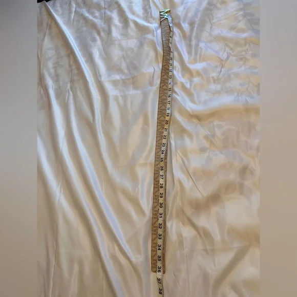 Michael Kors Beige Belt with Gold MK Buckle - Picture 4 of 8